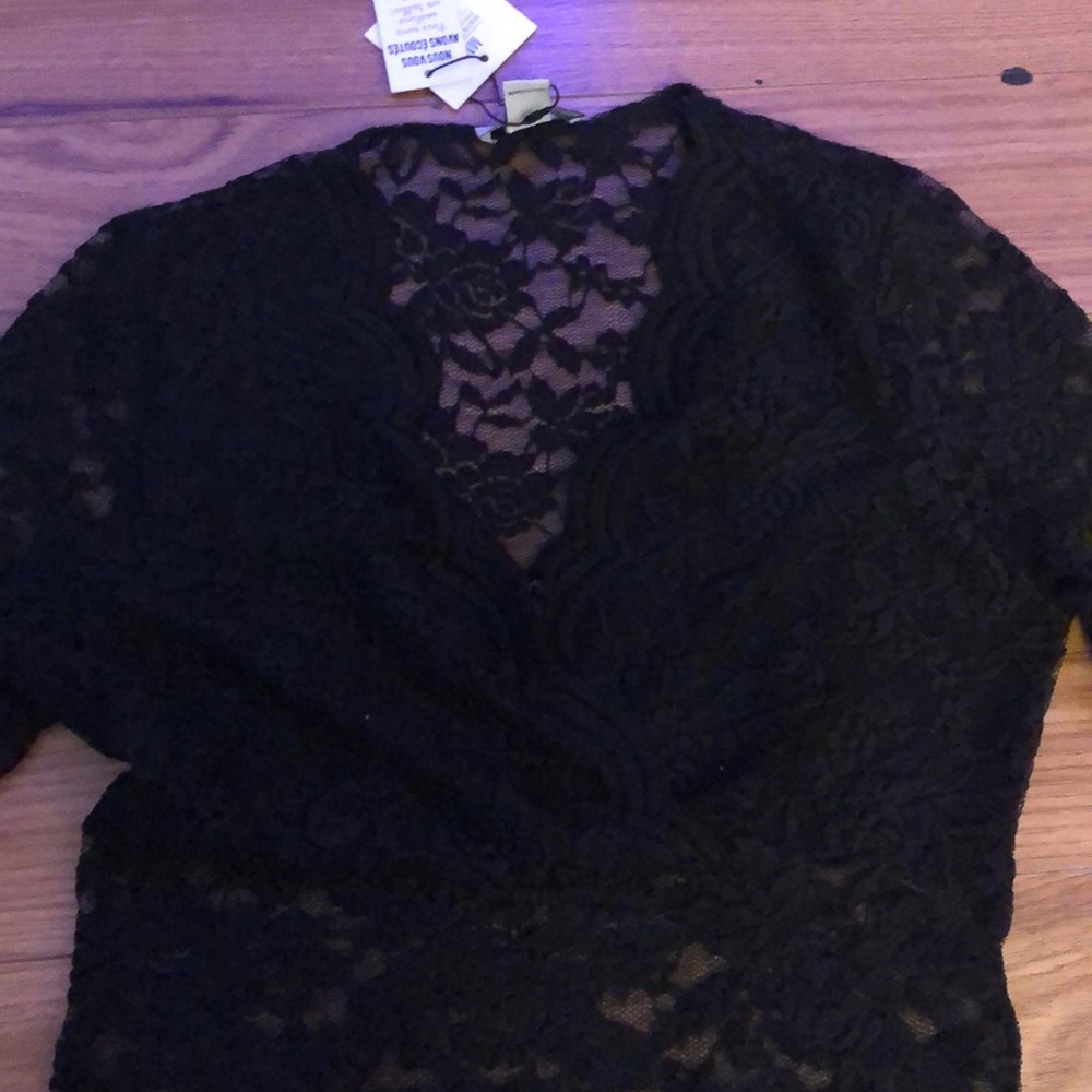 black laced bodysuit